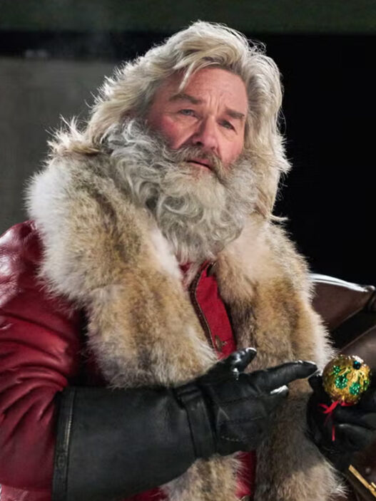 Escena de la película 'Crónicas de Navidad' en la que se ve al protagonista, Papa Noel, con cara de amable.