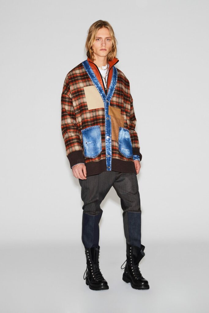 Look de la colección Dsquared2 para hombre de la temporada otoño/invierno 2021-2022