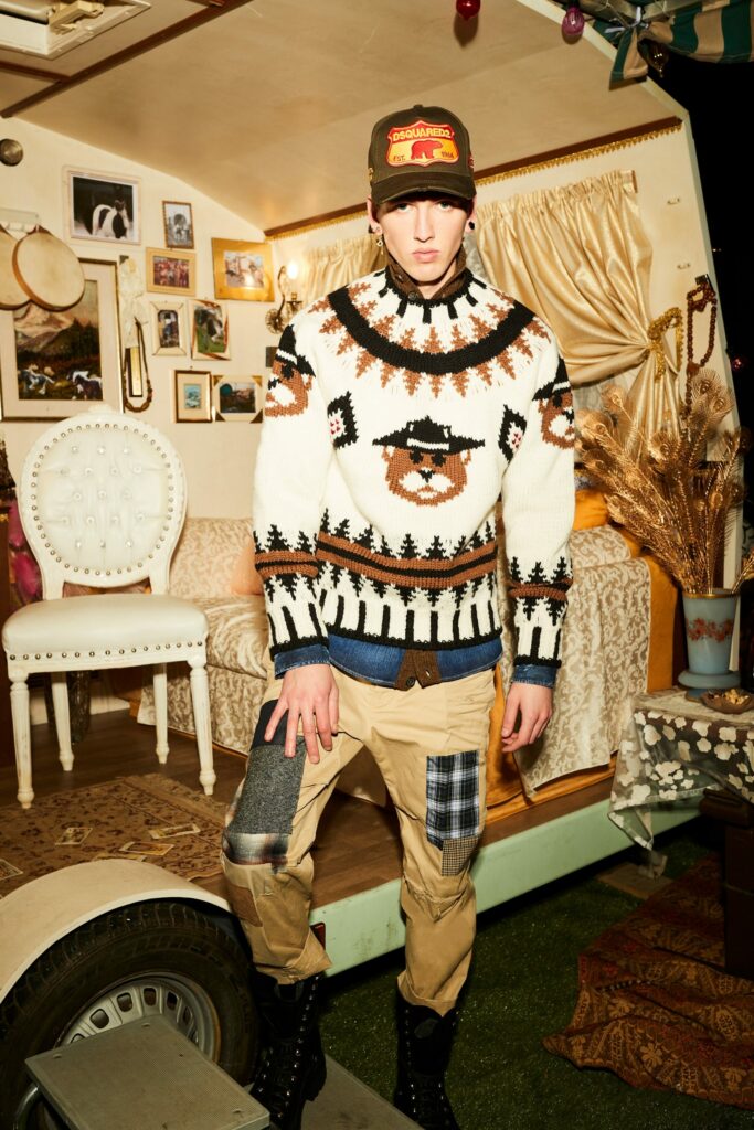 Look de la colección Dsquared2 para hombre de la temporada otoño/invierno 2021-2022