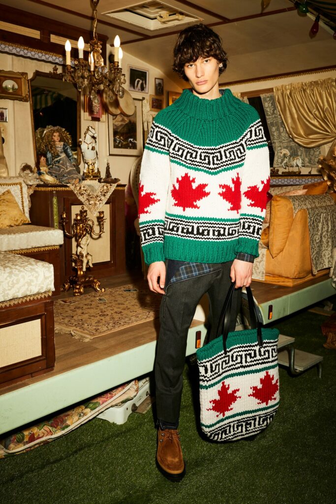 Look de la colección Dsquared2 para hombre de la temporada otoño/invierno 2021-2022
