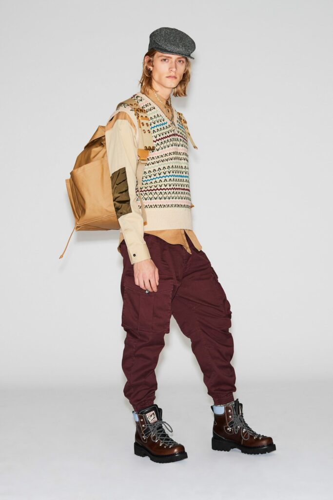 Look de la colección Dsquared2 para hombre de la temporada otoño/invierno 2021-2022