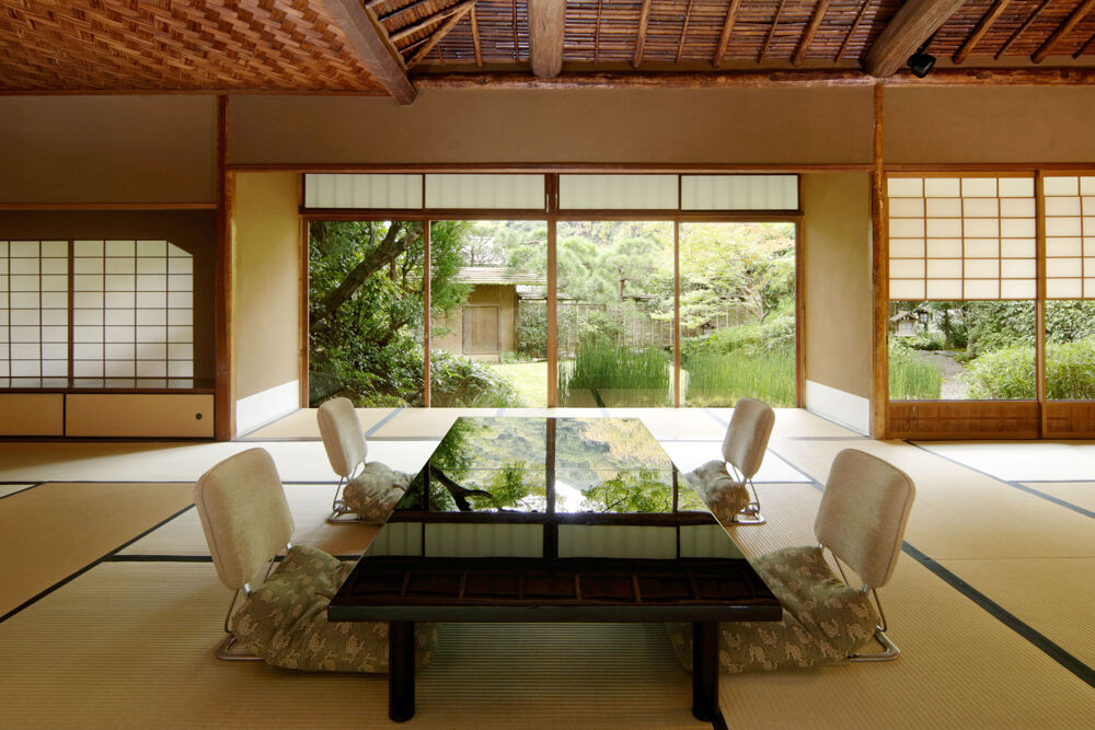 Comedor del restaurante Kitcho Arashiyama (Tokyo, Japón)