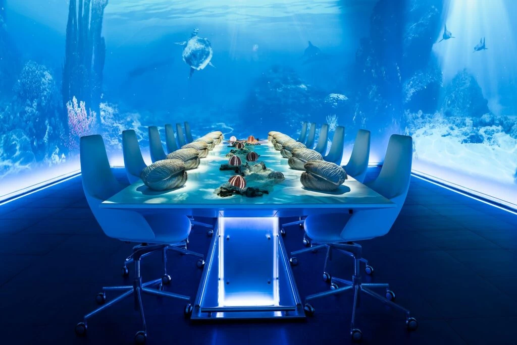 Salón comedor del Restaurante Sublimotion (Ibiza, España)