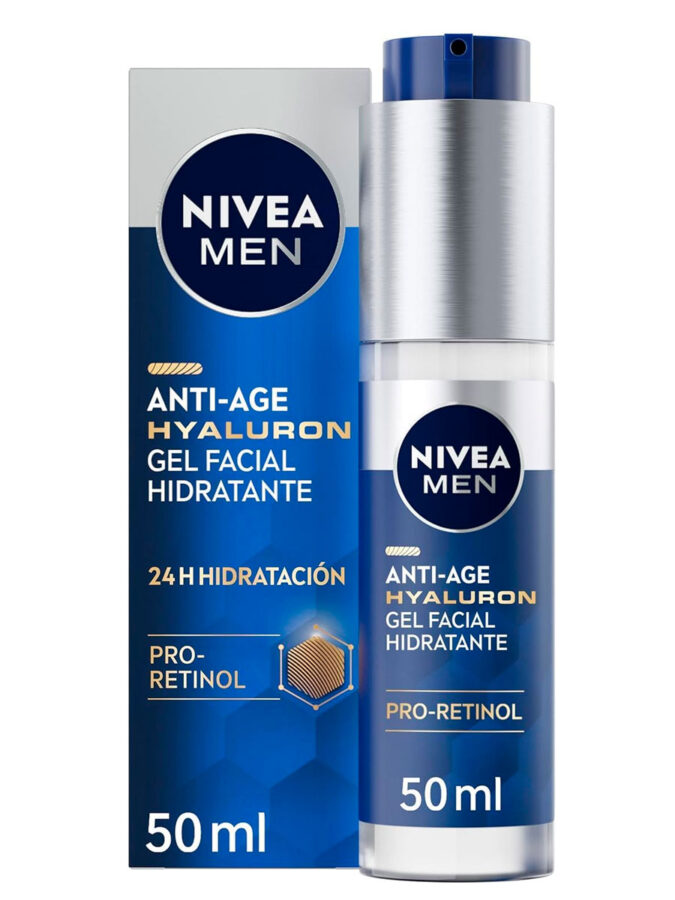 Mejores cremas hidratantes para hombre NIVEA MEN Hyaluron Gel Facial