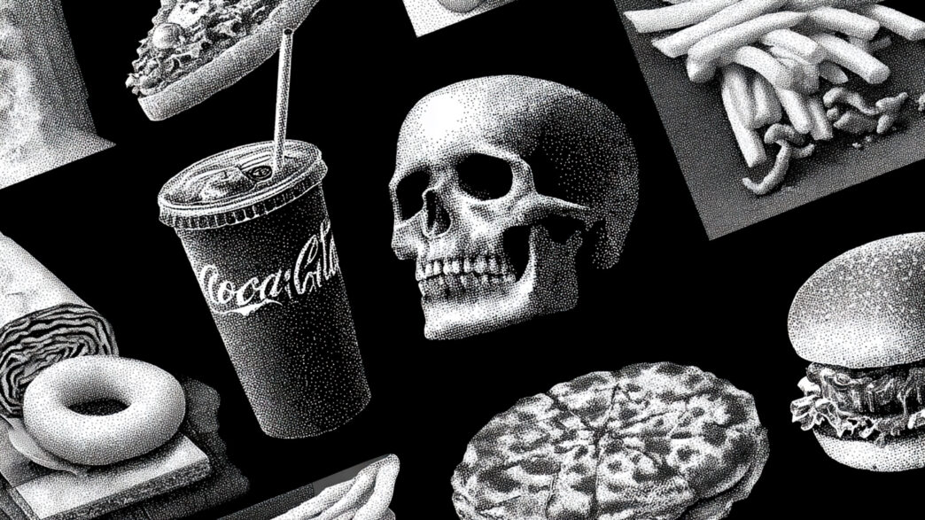 Imagen que representa los alimentos tóxicos para la salud de cerebro
