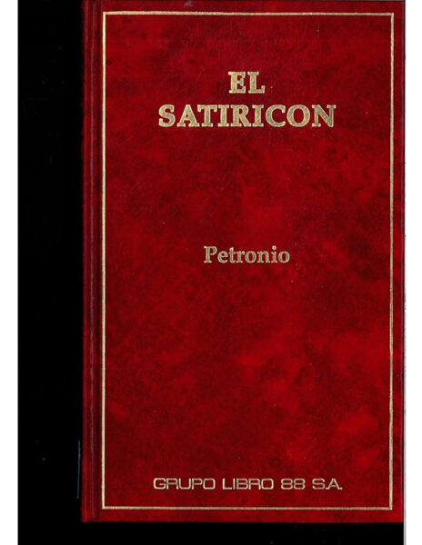Portada del libro El Satiricón, de Petronio