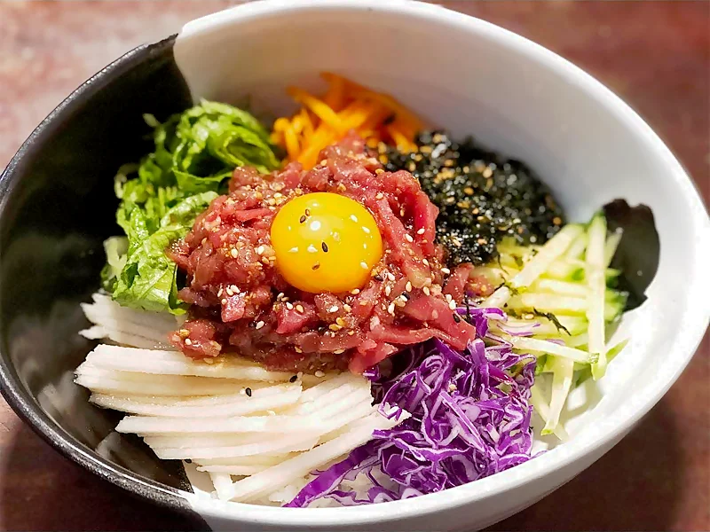 Bibimbap del restaurante coreano Dadam, en Madrid