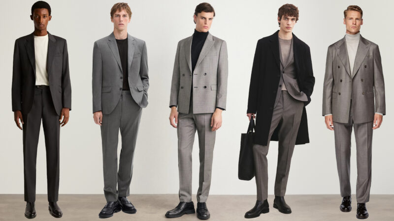 Looks para hombre con traje gris