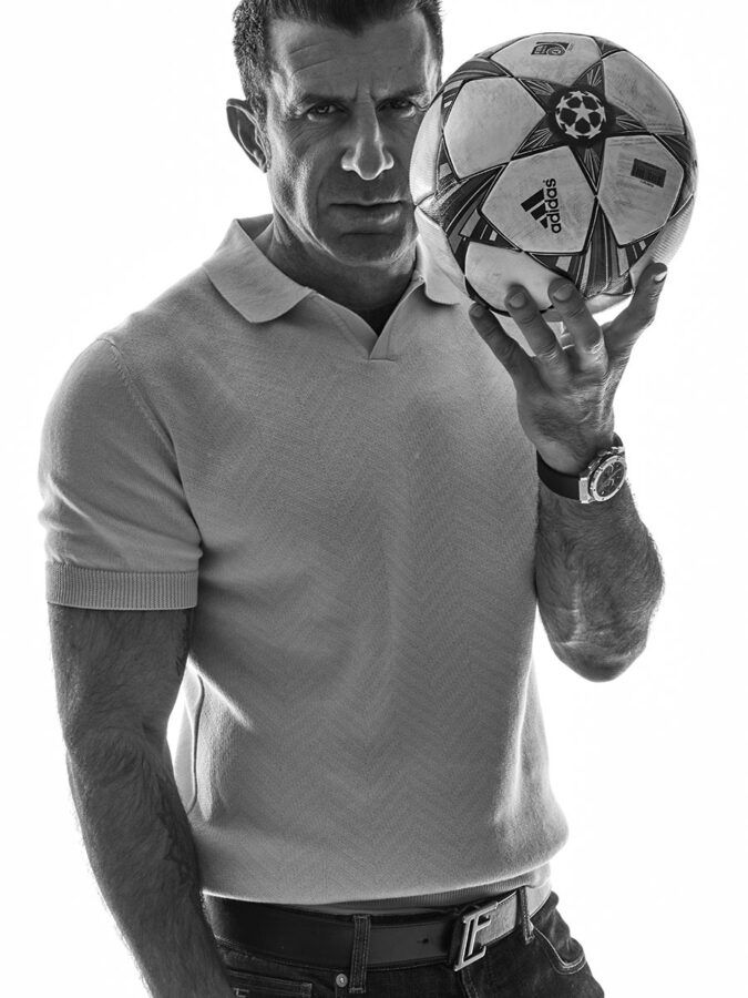 Luis Figo en la revista Rísbel