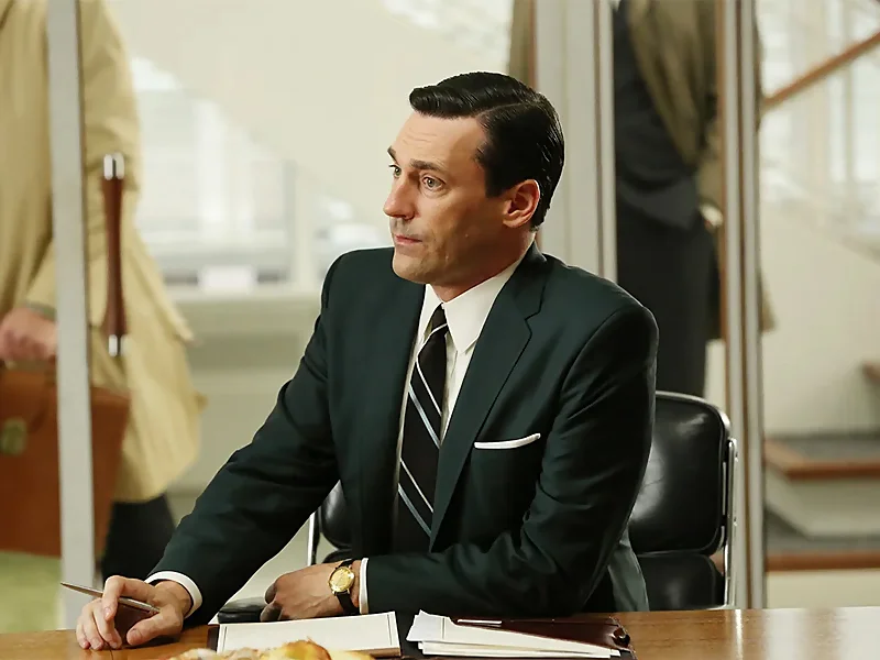 Don Draper, de Mad Men, en la oficina