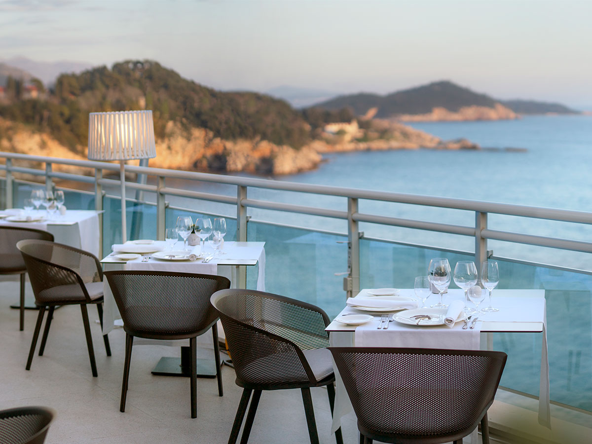 Terraza del restaurante Vapor de Dubrovnik