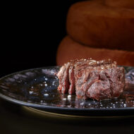 Corte de carne del restaurante Leña de Madrid