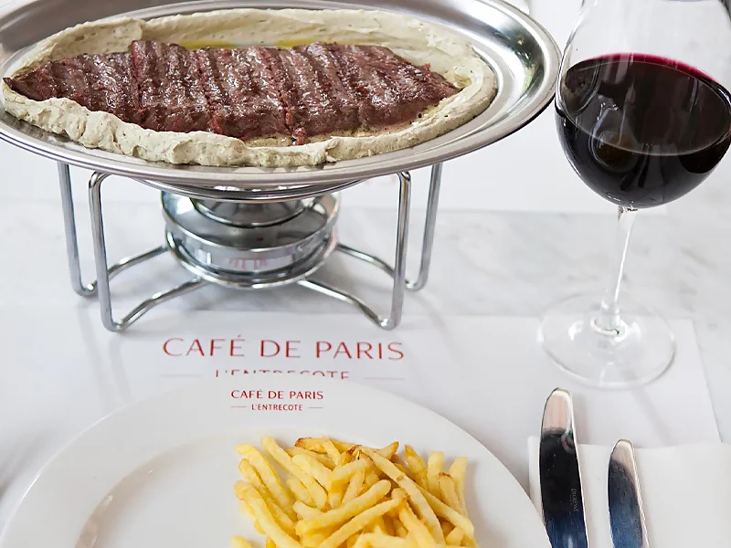 Entrecote con salsa Café de París