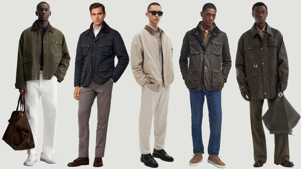 Looks con chaquetas tipo Barbour para hombre