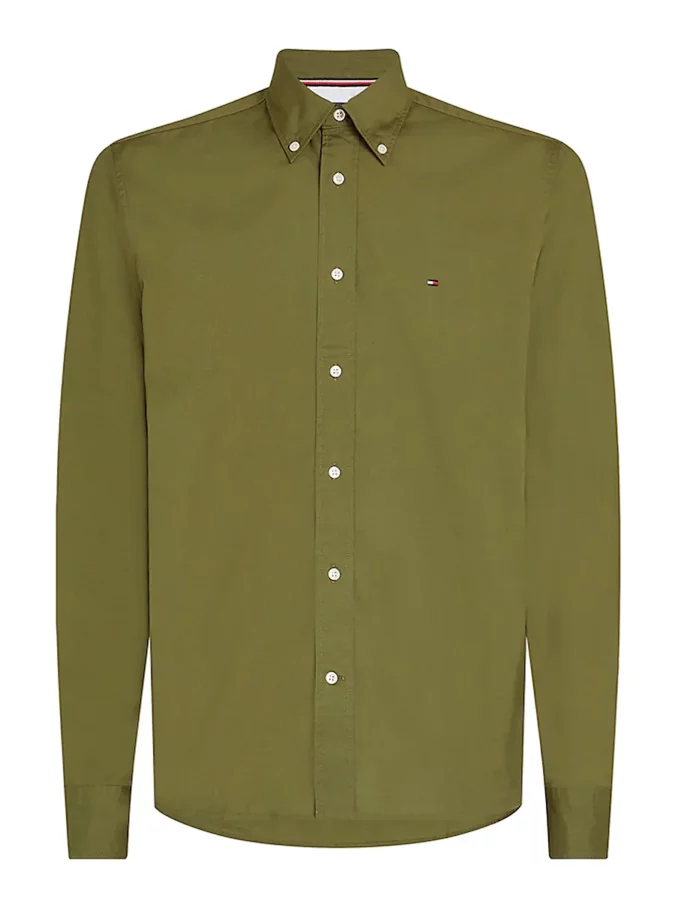 Camisa verde tipo Oxford