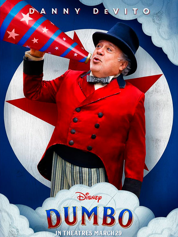 Cartel de la película Dumbo con Dani deVito