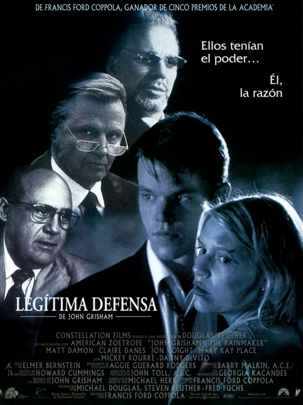 Cartel de la película En legítima defensa (1997) protagonizada por Dani deVito