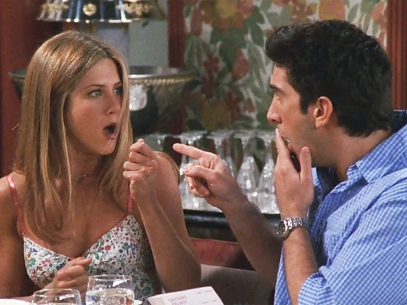 Ross y Rachel en Friends