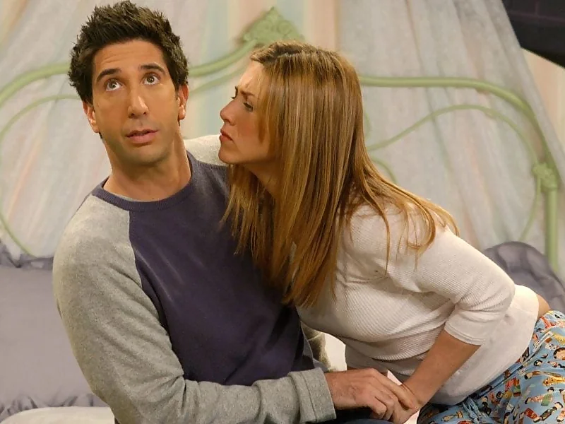 Ross le pide espacio a Rachel en Friends