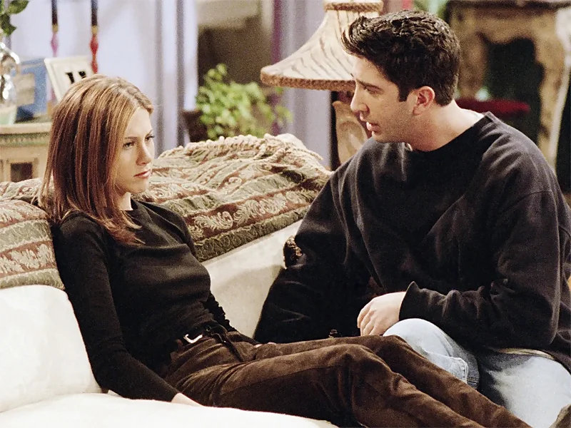 Ross y Rachel de Friends se piden un tiempo de su relación