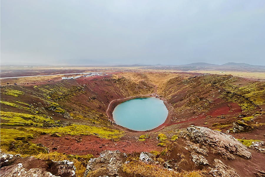 Cráter Volcánico de Kerið en Islandia