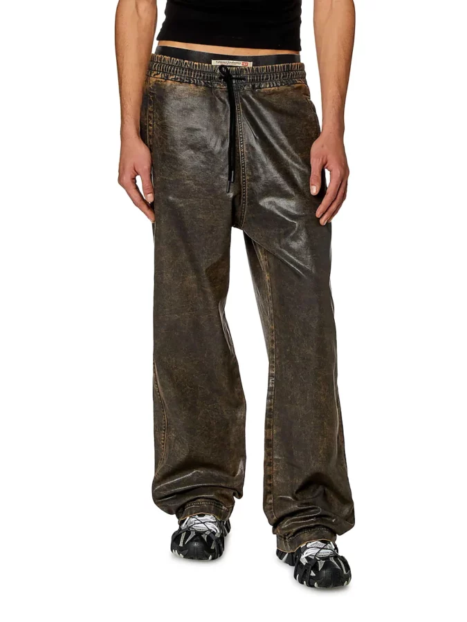 Pantalones tipo cuero de Diesel para hombre