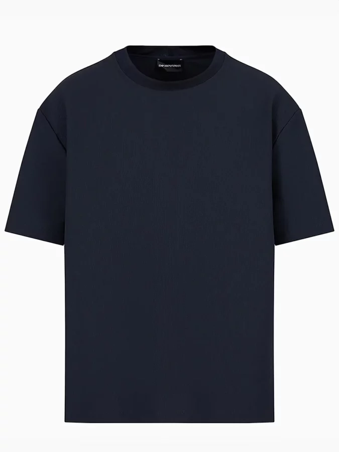 camiseta básica de color azul marino de Emporio Armani 