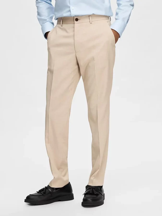 Chinos beige de Selected para hombre