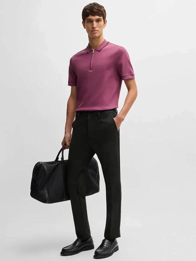 polo magenta de hugo boss para hombre