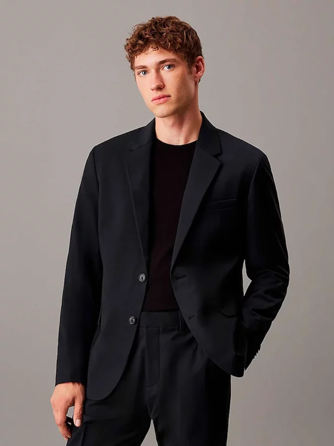 Blazer negra de Calvin Klein Hombre