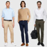 Outfits con pantalones chinos de hombre