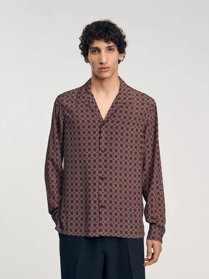 camisa estampada para hombre