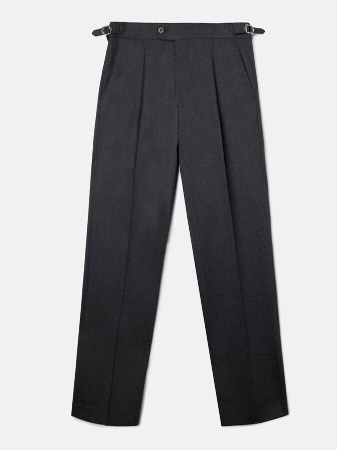Pantalón de lana gris para hombre de Silbón
