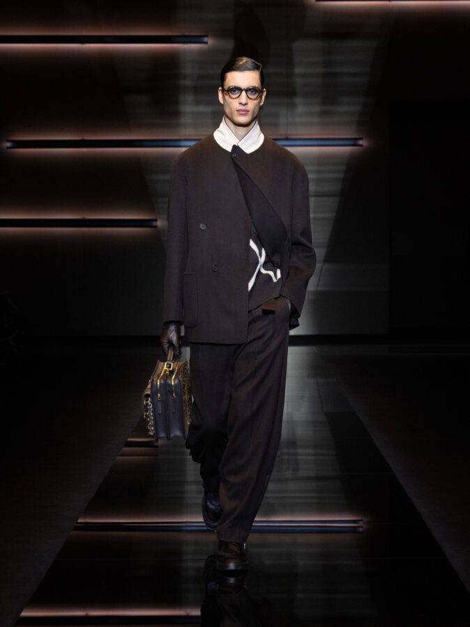 desfile Emporio Armani otoño invierno 2025 2026