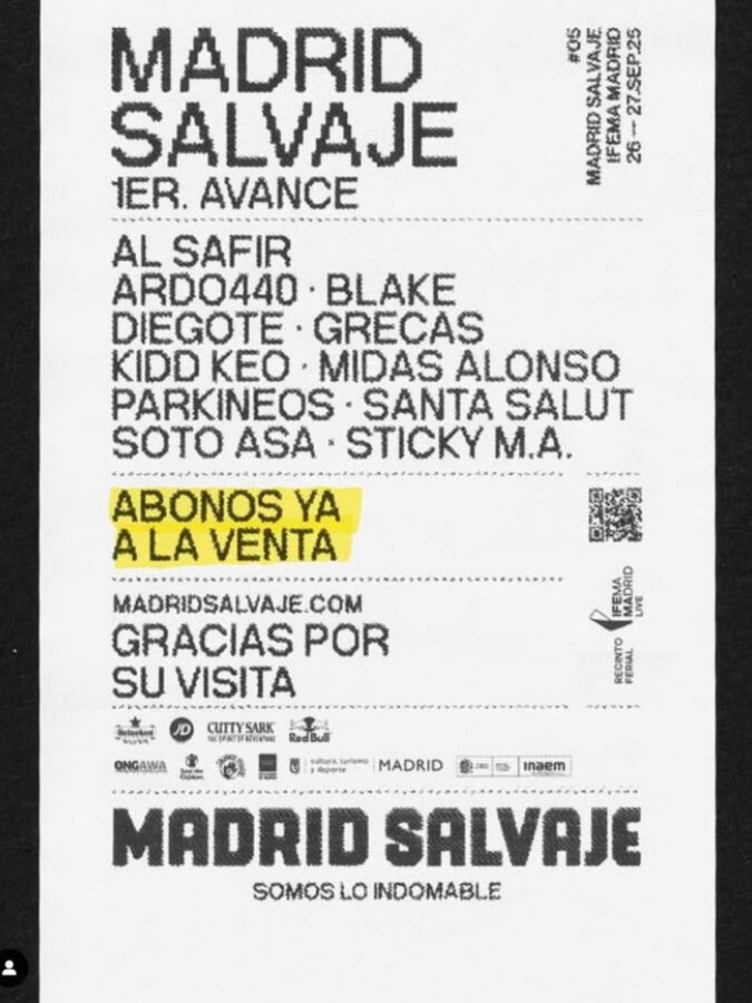 Cartel festival de música Madrid Salvaje 2025