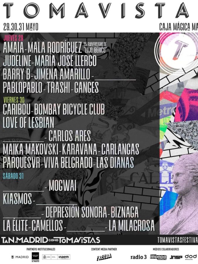 Cartel festival de música Tomavistas 2025 Madrid