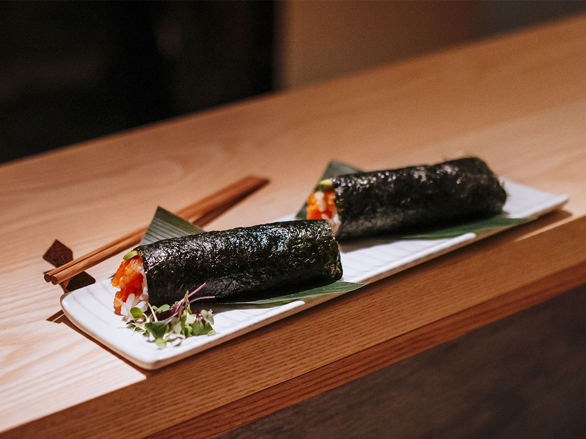 Sushi del restaurante Hand Roll Bar de Madrid