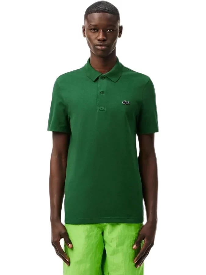 polo verde para hombre de lacoste