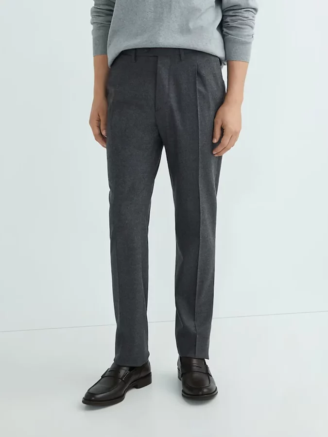 pantalones grises de mirto hombre