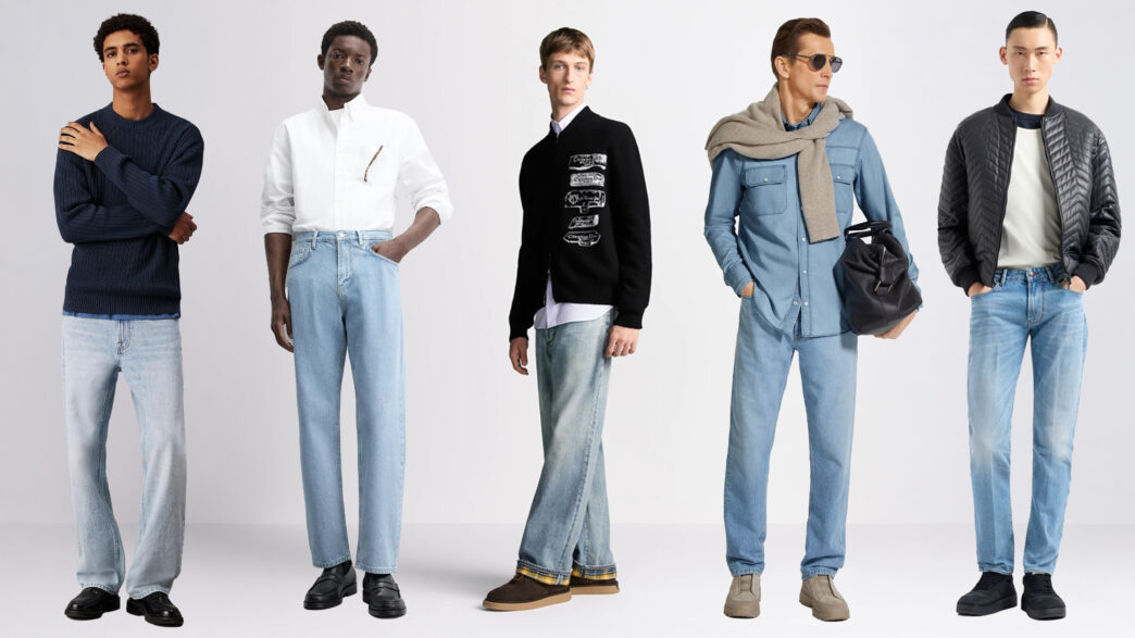 Formas de combinar los jeans claros en looks de hombre