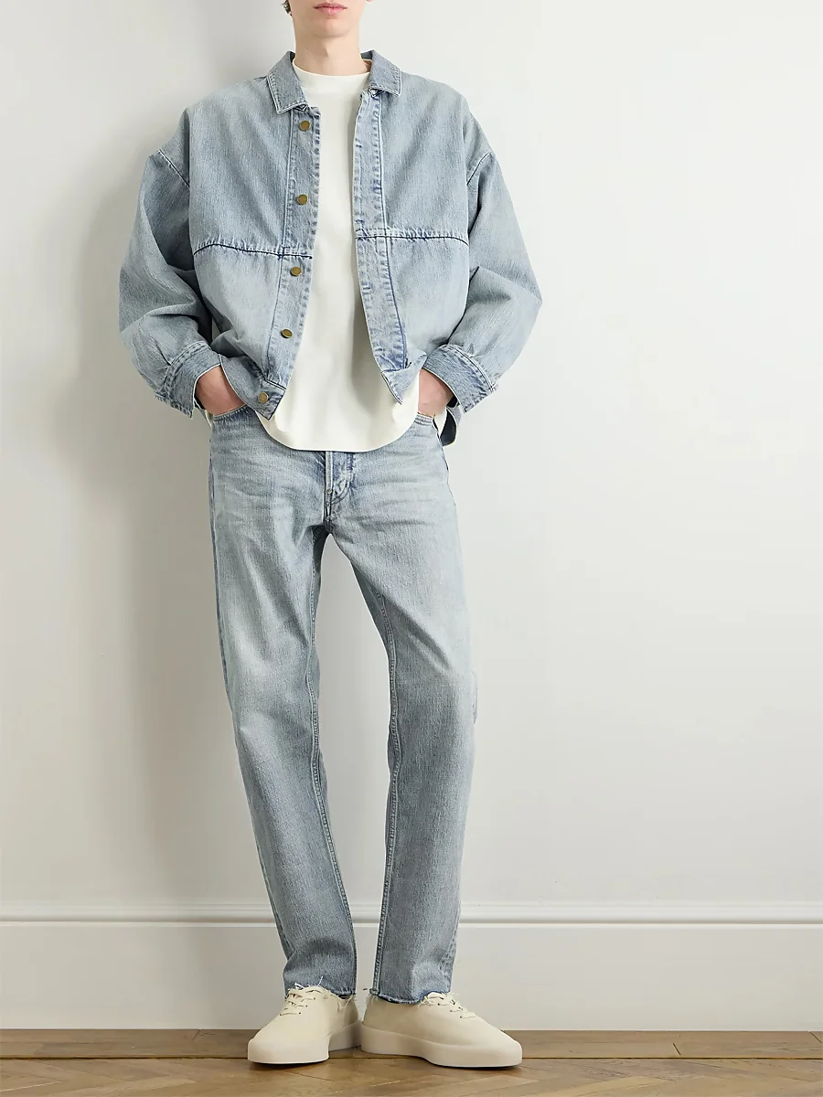 total denim look