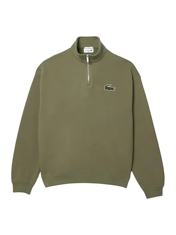 Sudadera verde con cremallera 