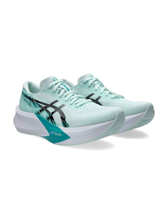 zapatillas asics magic speed 4 en color menta