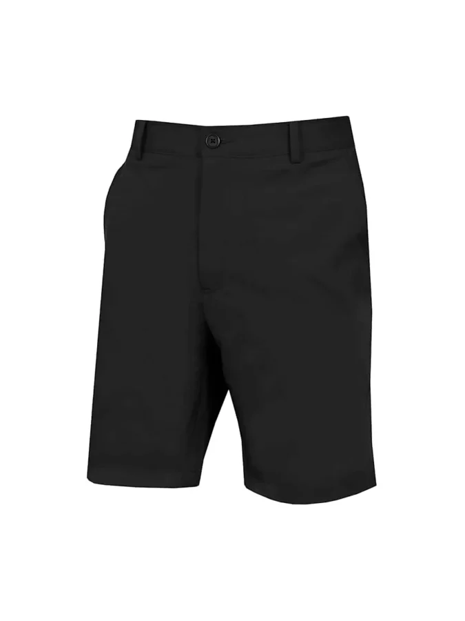 pantalón corto negro con pinzas para hombre