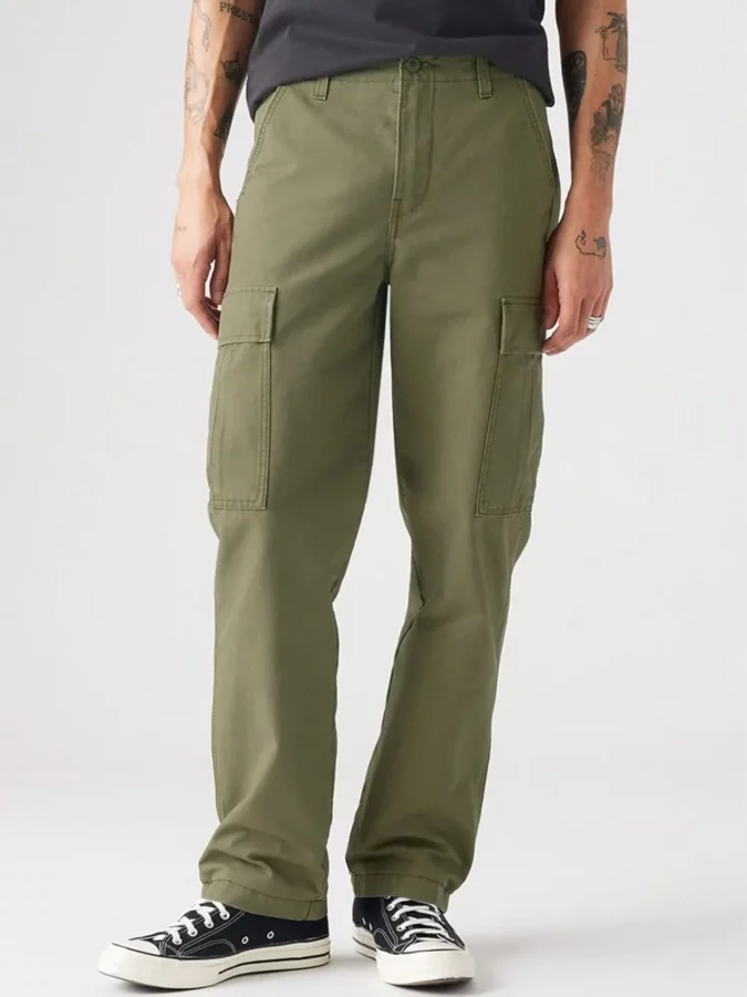 pantalones cargo verdes