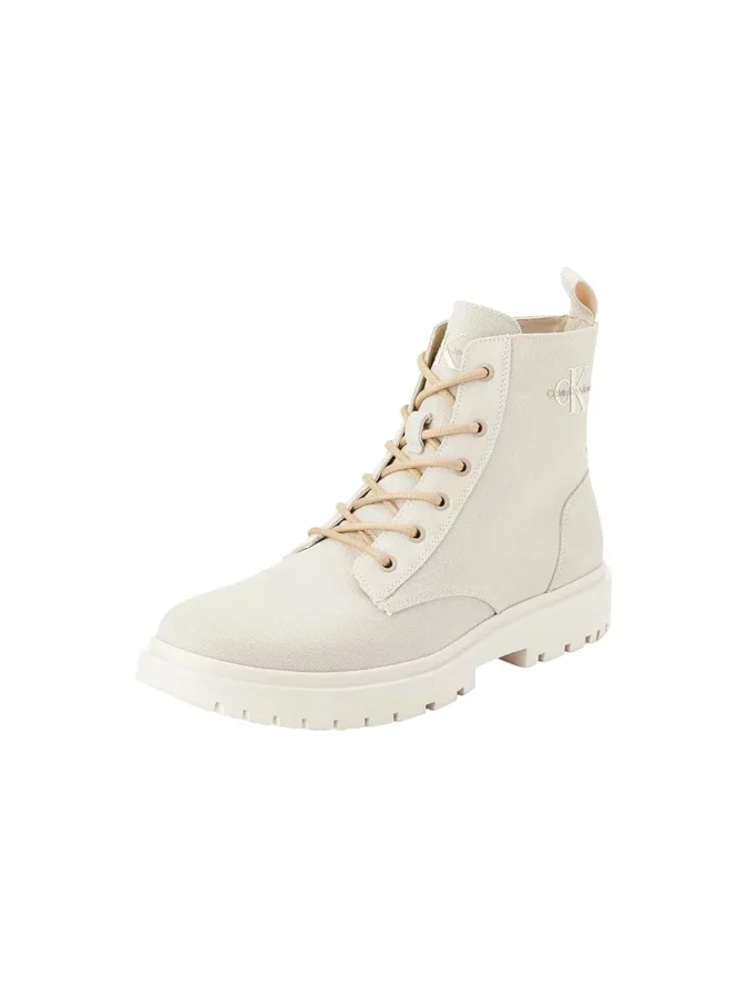 botas beige tipo militares