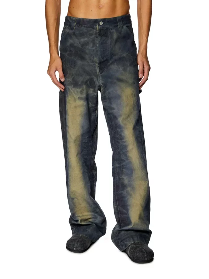 pantalón tipo desgastado de Diesel para hombre