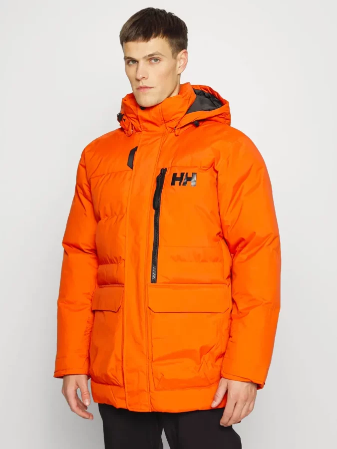 Chaquetón de nieve de color naranja para hombres