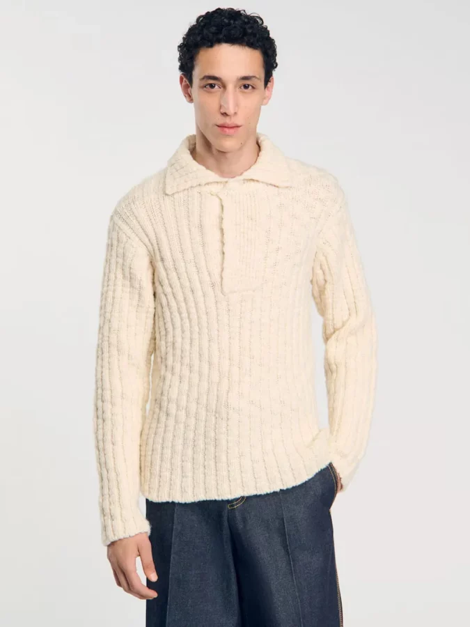 suéter beige de Sandro Men