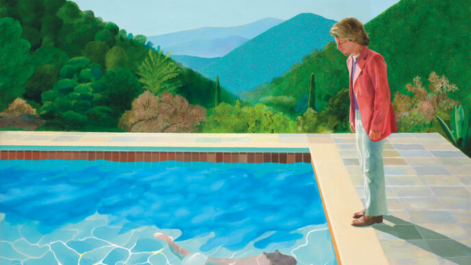 Obra del artista David Hockney
